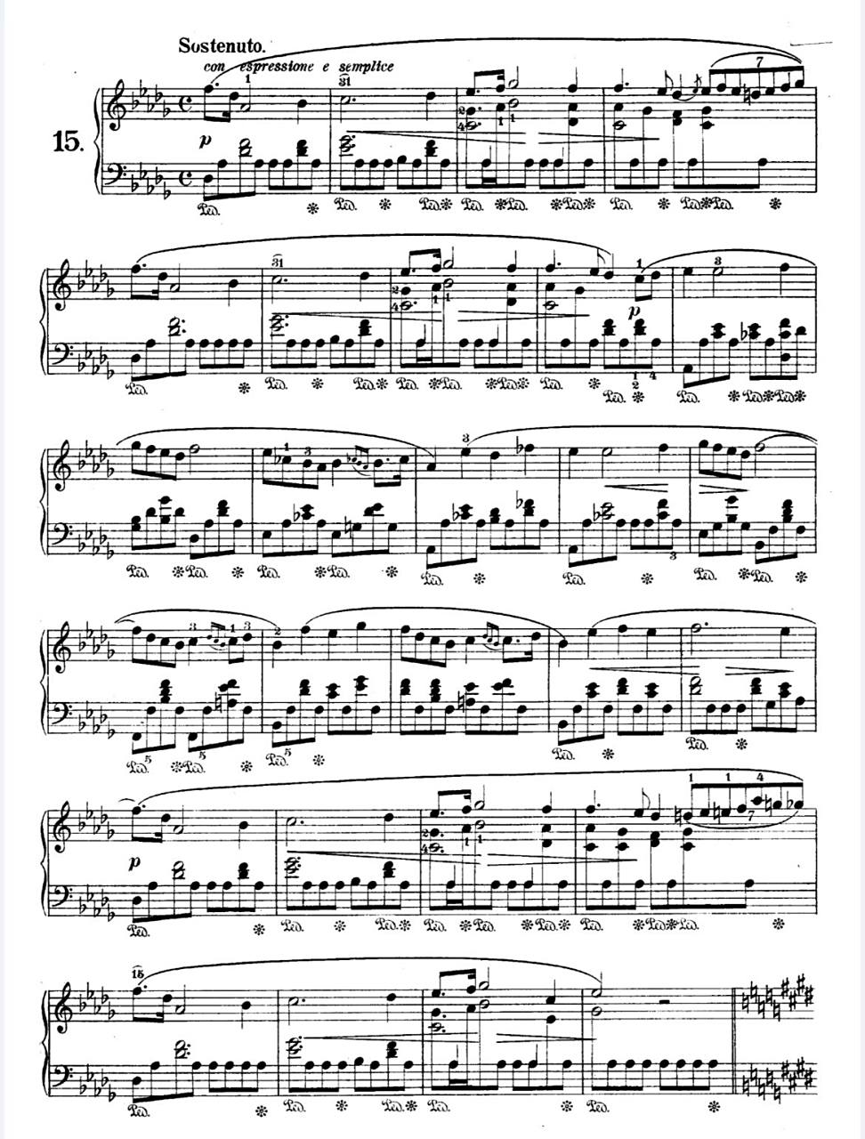 15 《雨滴》创作于1838年,据乔治·桑在《我的一生》中记载,有一天她