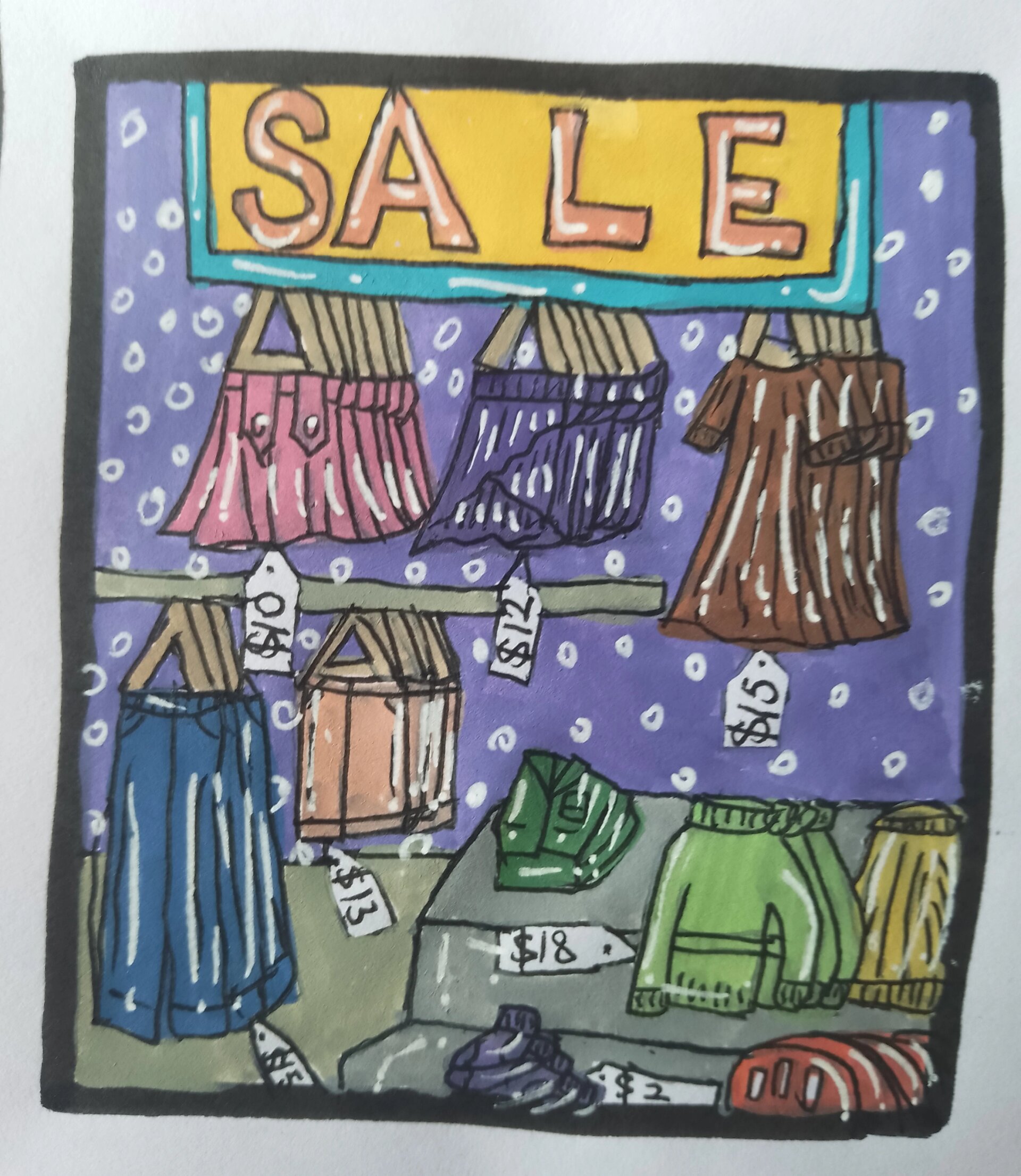 英语小报(服装店广告