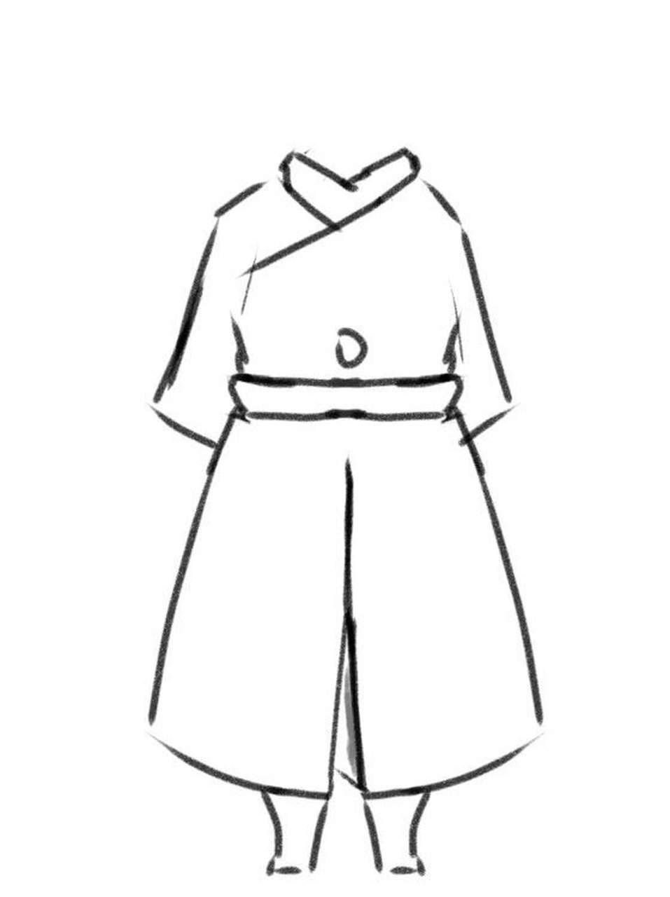 武士裤 第一次画 画的不是很好 见谅