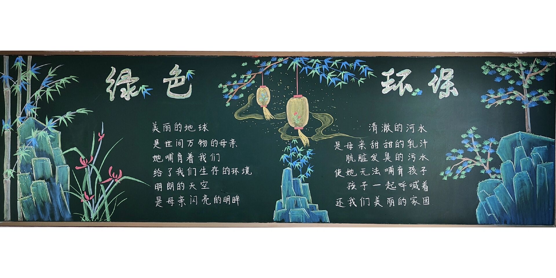 环保主题黑板报