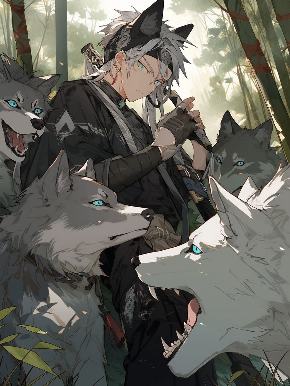 【狼少年】野性帅气少年壁纸头像 少年充满了无限能量与美好,当少年与