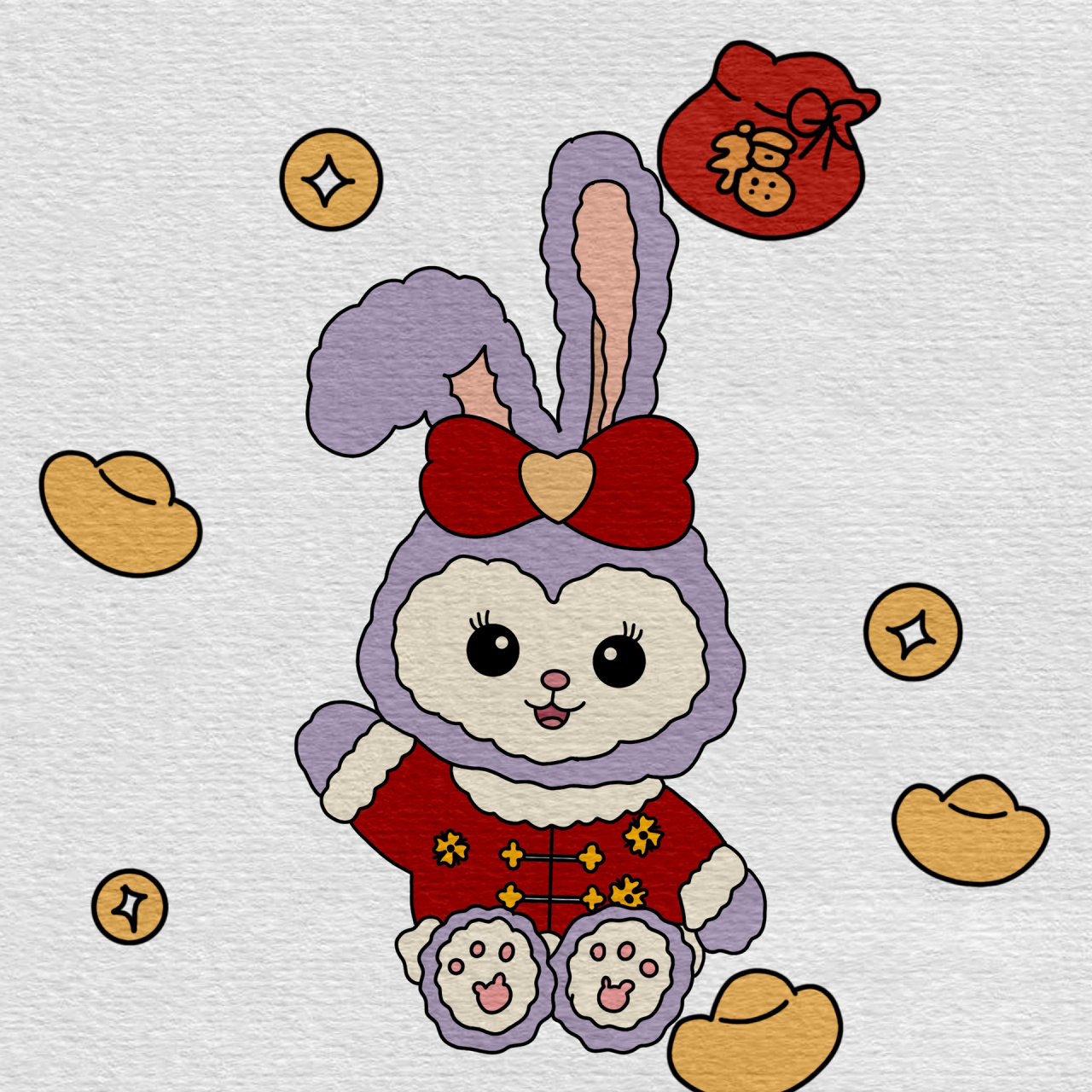 星黛撸兔子|简笔画教程