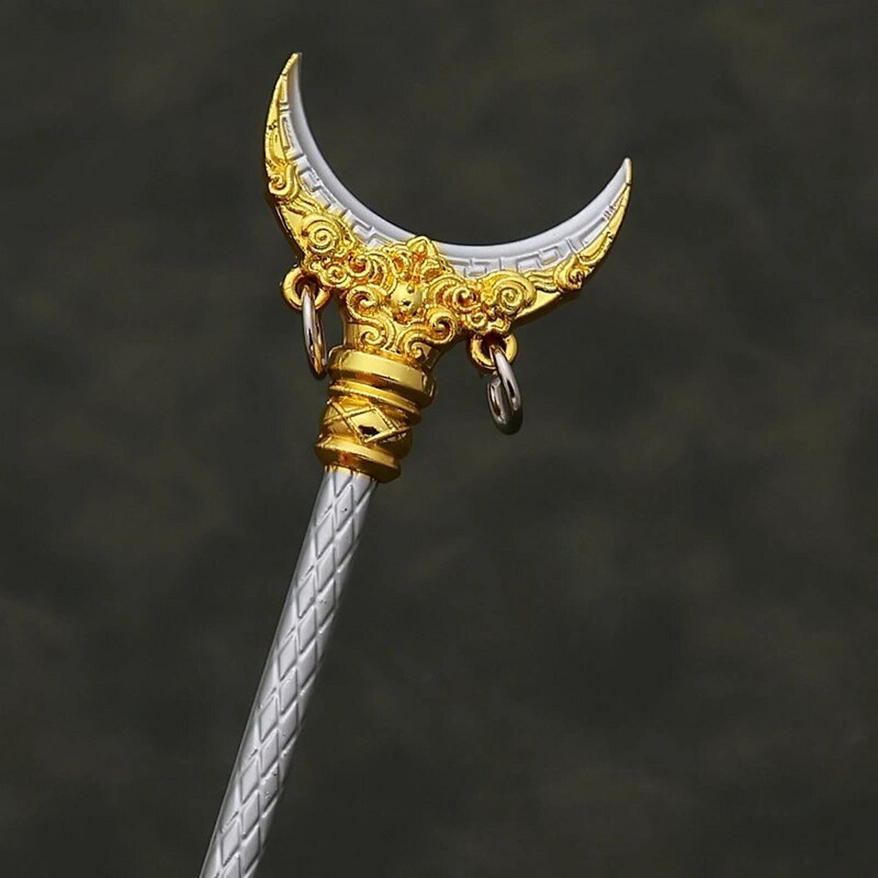 西行金色降妖宝仗 西行劫降妖宝杖沙僧净月铲武器模型工艺品摆件