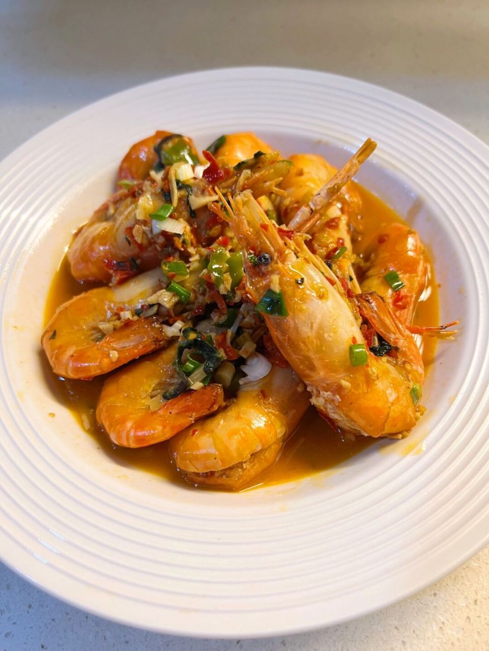 口味罗氏虾08不一样的美味 之前在湖南菜馆吃过这道口味罗氏虾,想念