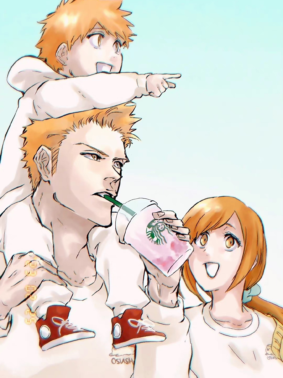 一家人 #动漫# #死神bleach# #黑崎一护# #井上织姬# t:mitu_hide43