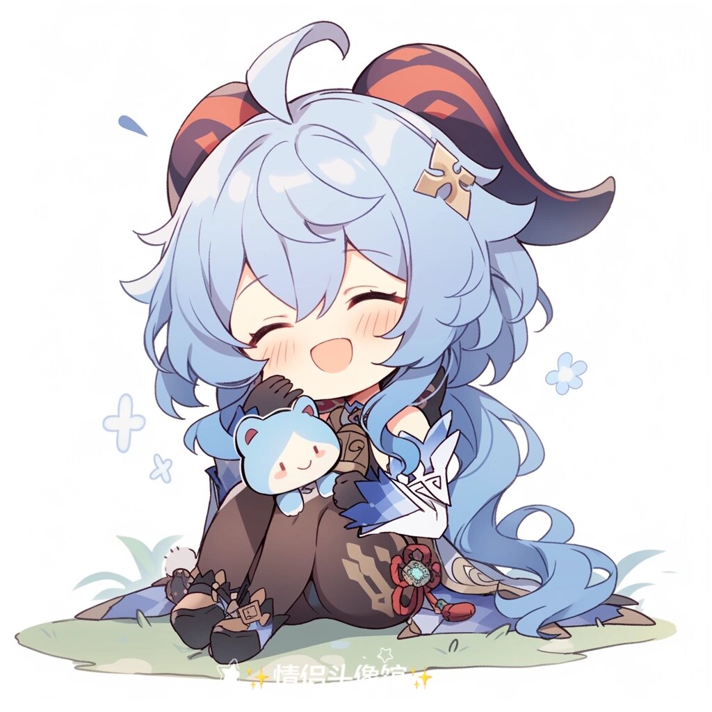 动漫头像 | 原神·q版甘雨 甘雨小时候啊,可是很胖的.