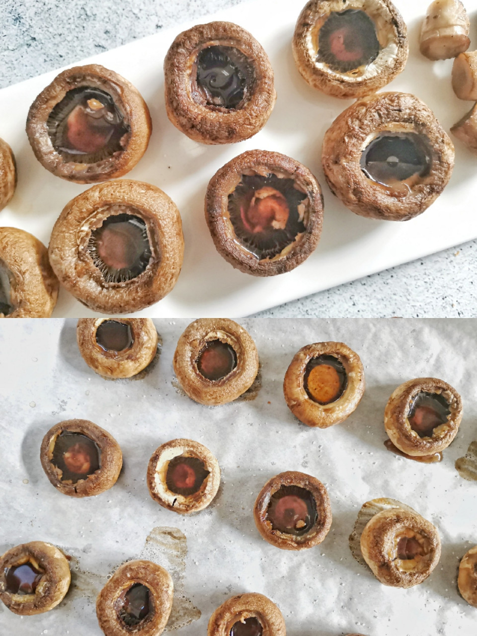 9215烤箱极简美食 |烤口蘑,鲜嫩多汁巨好吃 0难度,厨房小白也能做