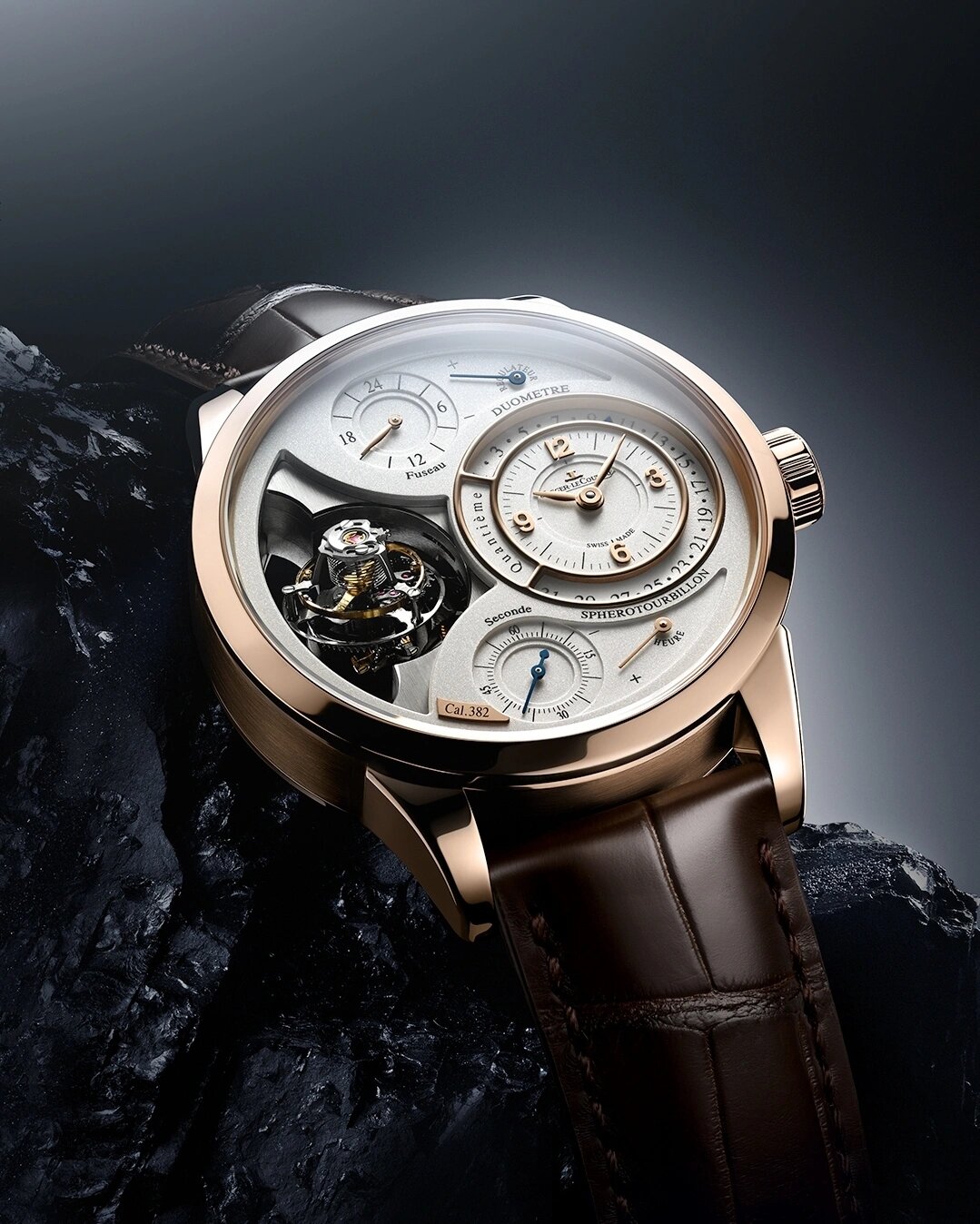 积家双翼立体双轴陀飞轮腕表 【超凡艺术家】全球限量75只jaeger