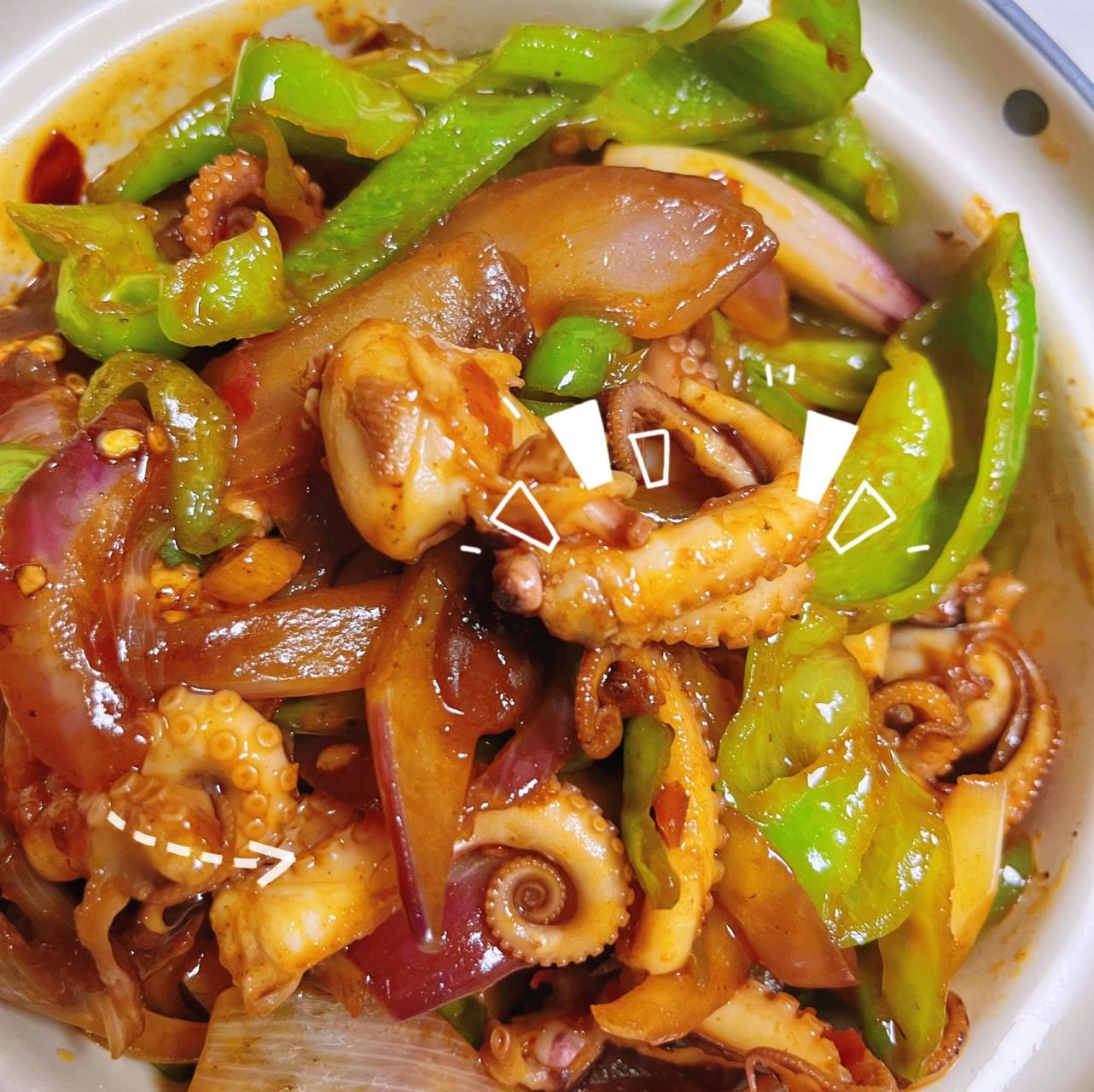 🆘救命,辣炒八带,好吃到舔盘❗️❗️ 看了一圈🍠,关于