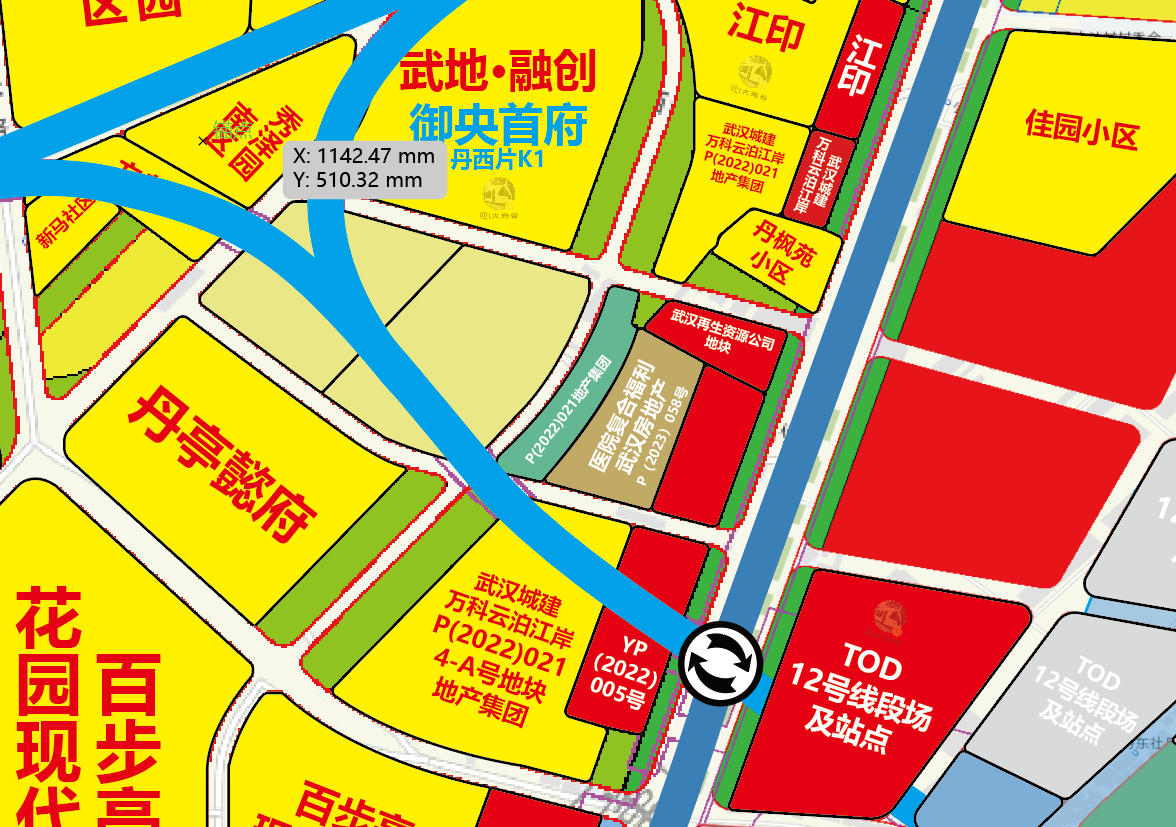 地块)规划方案批前公示,项目位于江岸区百步亭路以北