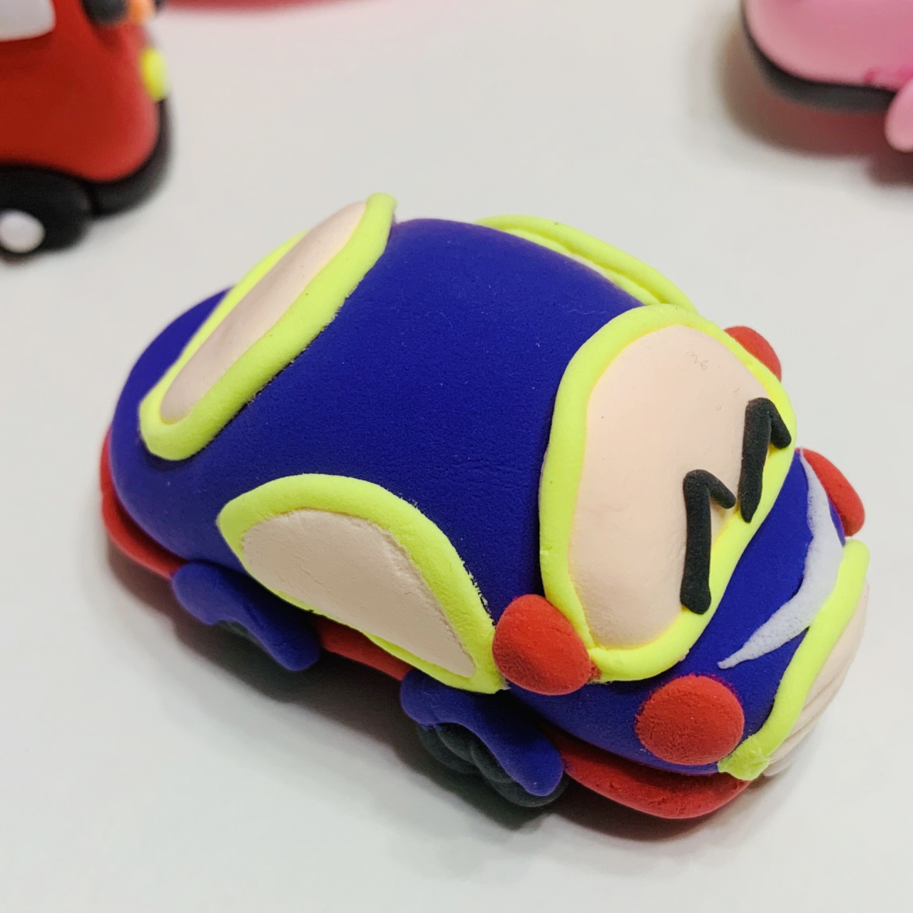 粘土手工交通工具2|小汽车黏土亲子创意手工