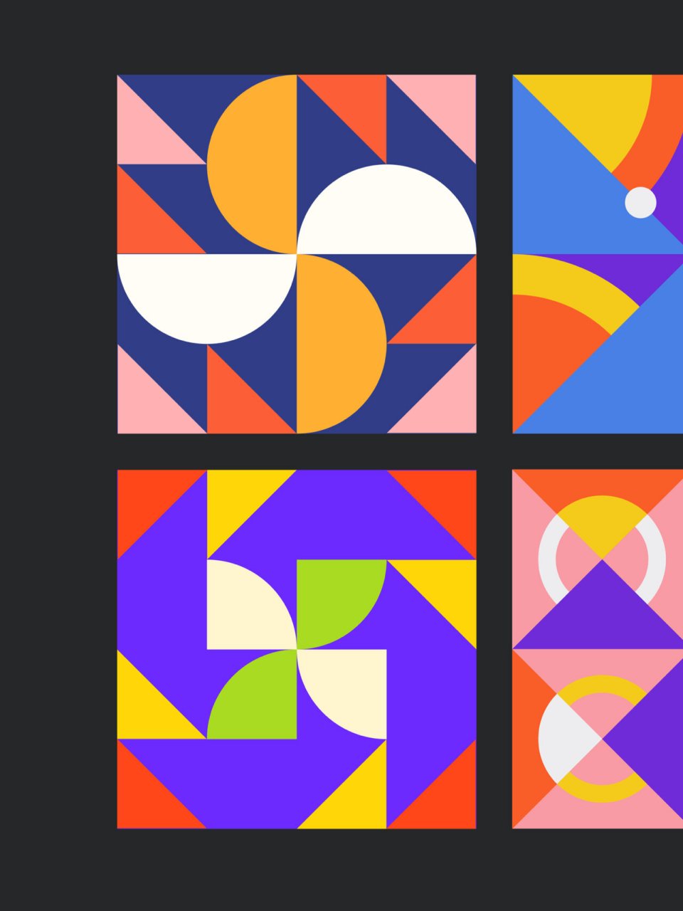 排版|重复的形状 几何图形的魅力