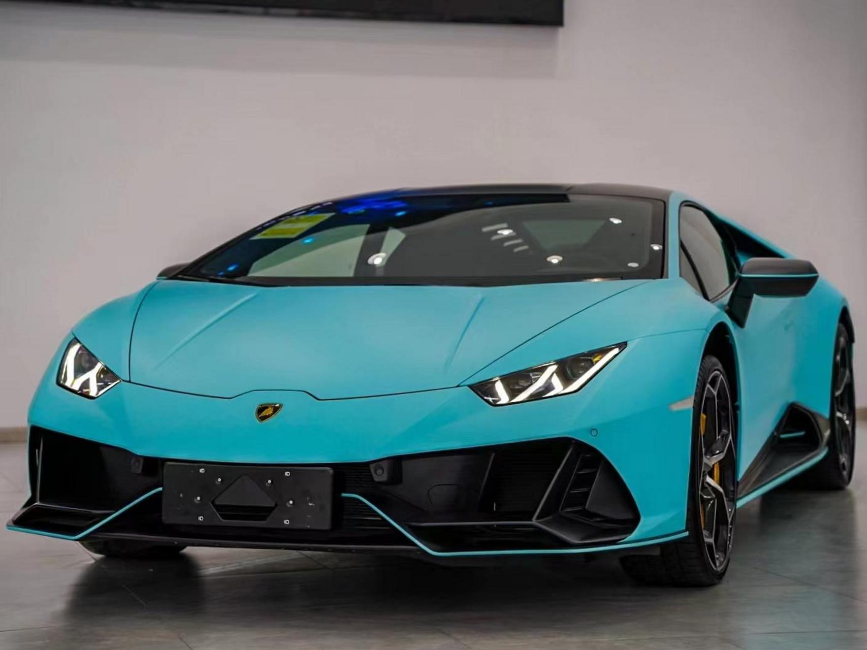 兰博基尼evo  4驱,荧光蓝  黑,全国唯一一台四驱新车, 含消费税配置