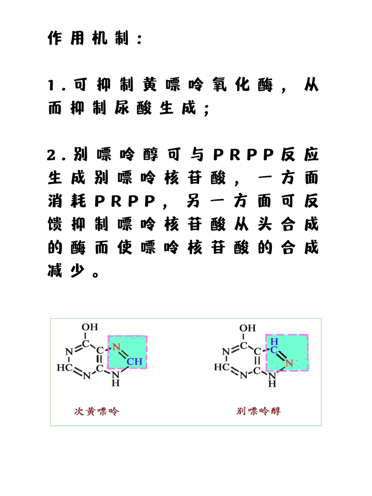 今日知识点:别嘌呤醇作用机制 必须夸夸坚持85天的宝子们,牛掰,今天