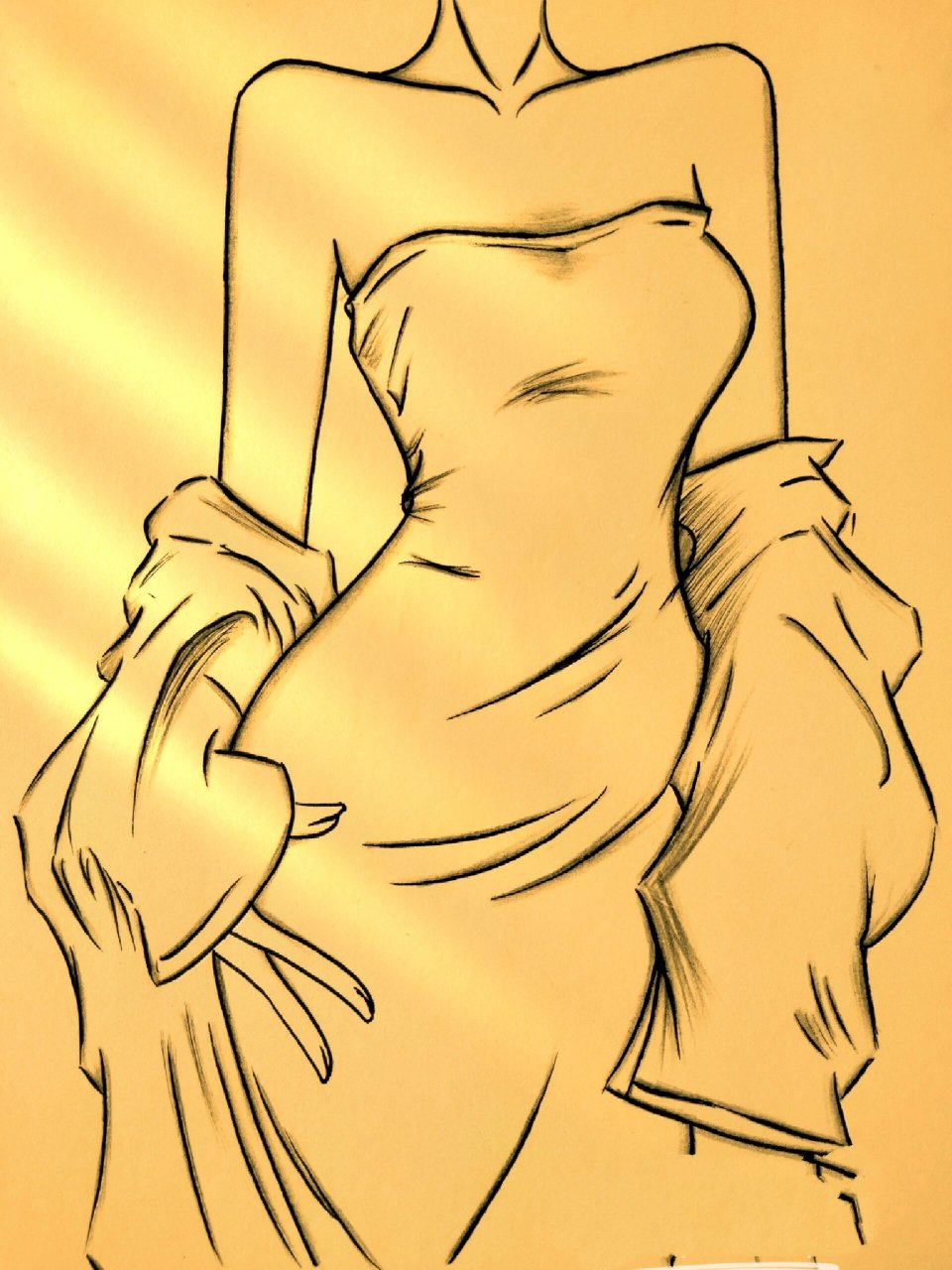 请大数据推给想自学画画的宝们 美女简笔画74绘画过程74假期都干