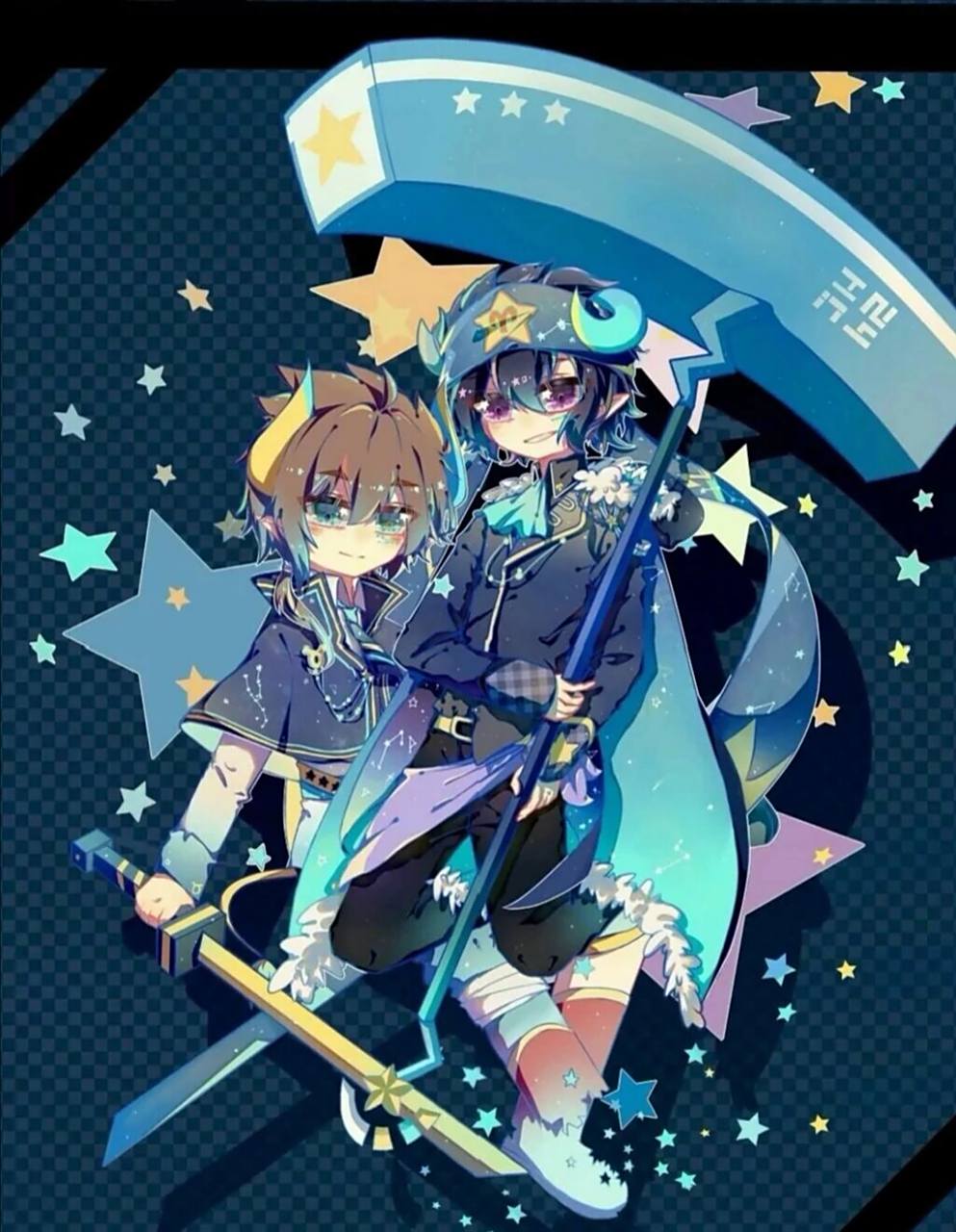 凹凸世界雷安cp图 第一次发作品,能给多少个赞呀?