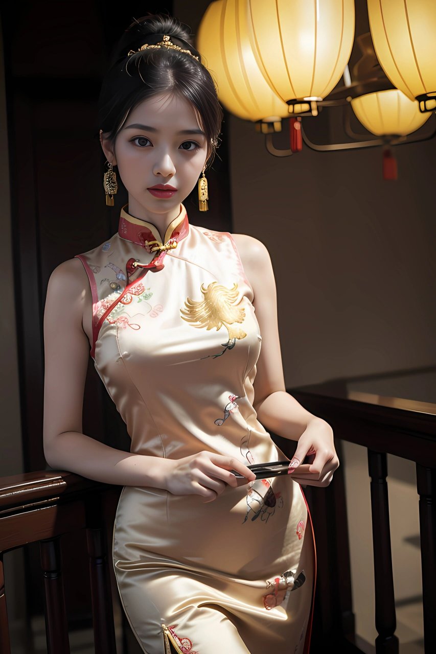 ai绘画|旗袍之美 #浪漫生活的记录者# #来看看美女# #旗袍写真# #民国