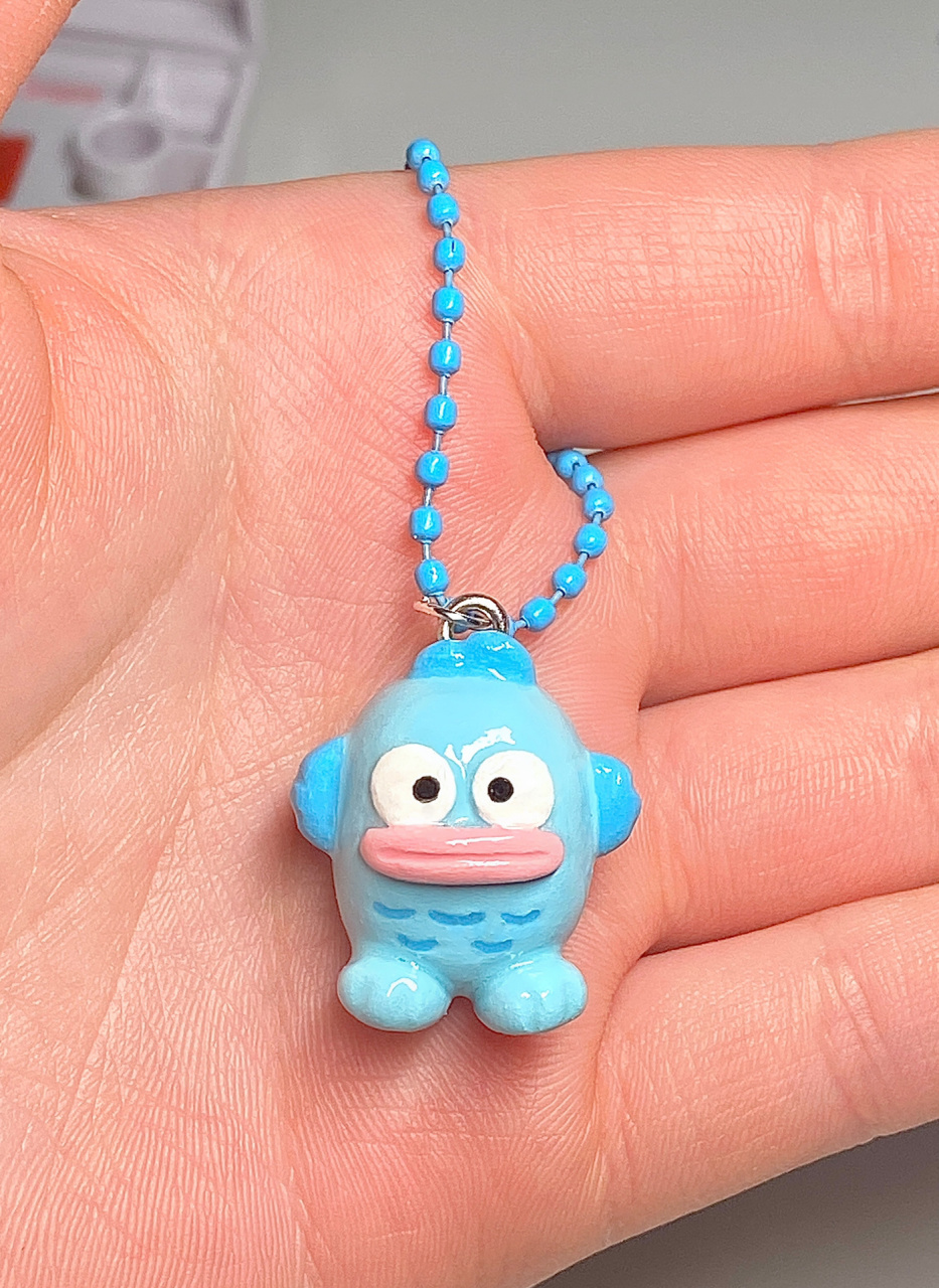 石塑粘土-小丑鱼汉顿 哈哈每次看到小丑鱼都感觉傻傻的可爱,照着玩偶