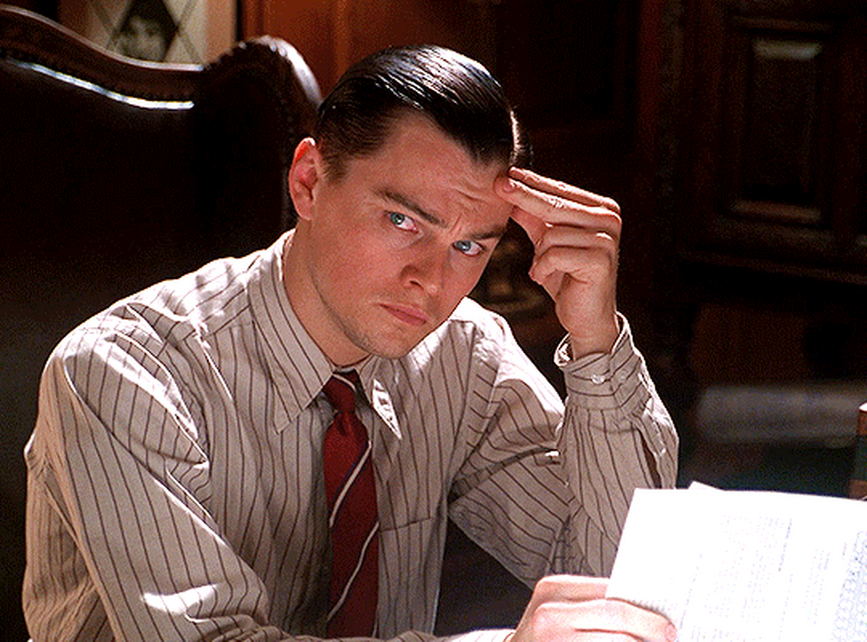 2004年电影《飞行家》里的莱昂纳多·迪卡普里奥