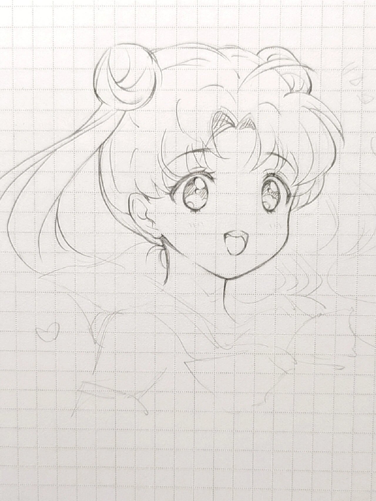 画只水冰月9578/铅笔手绘过程