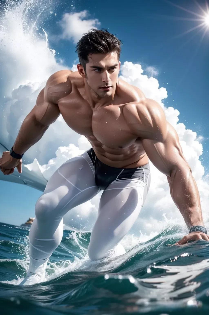 完美腹肌境界 肌肉男到处都有 论腹肌的重要性 肌肉男可见 这身材这