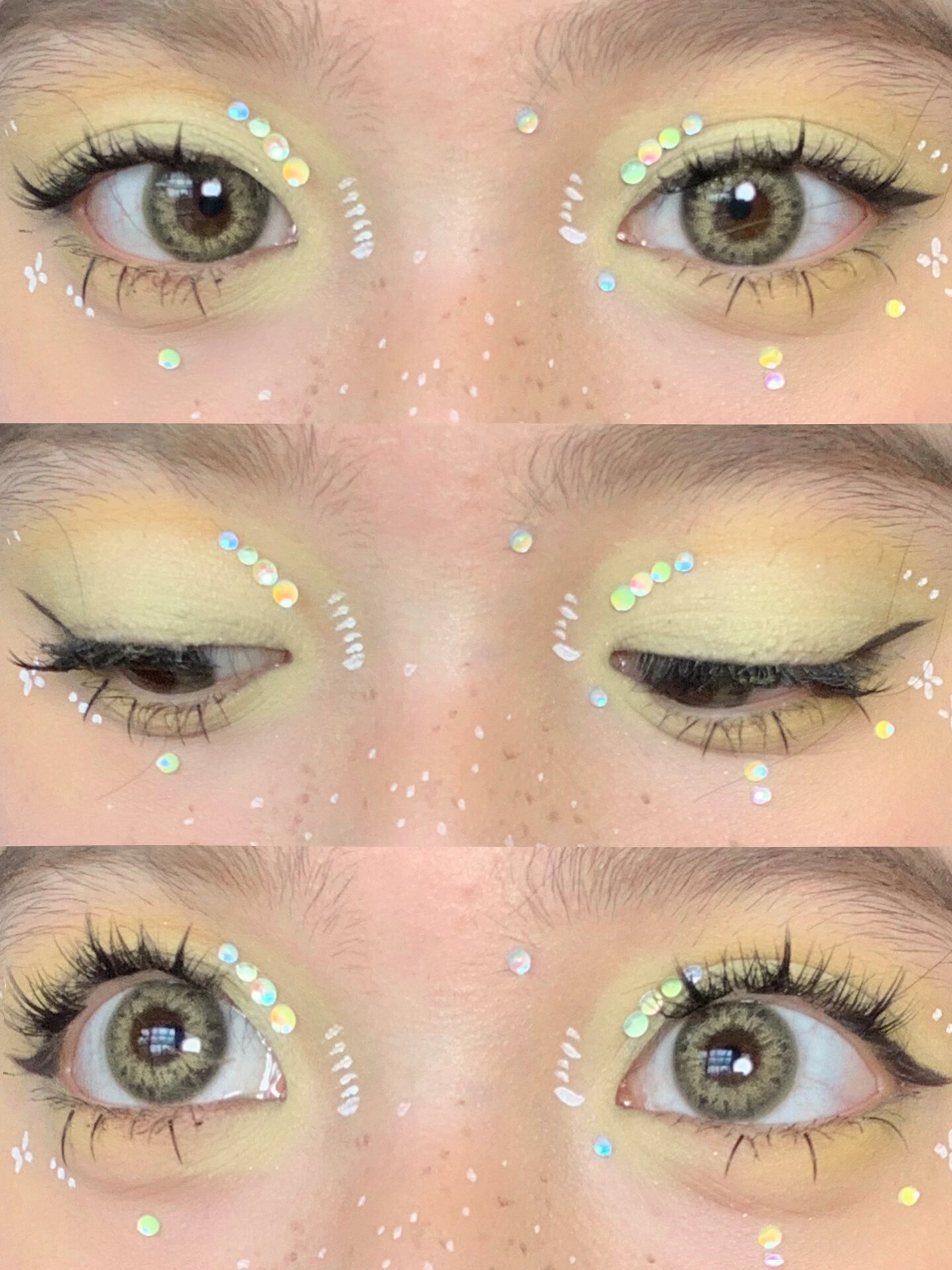 钻石创意妆|在脸上画春天00