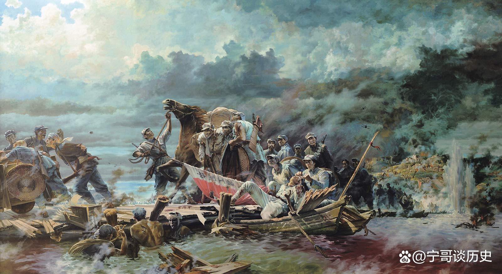 油画红军攻占黎平战争抢到旗的画直布罗陀战役的图片1940年赤山之战