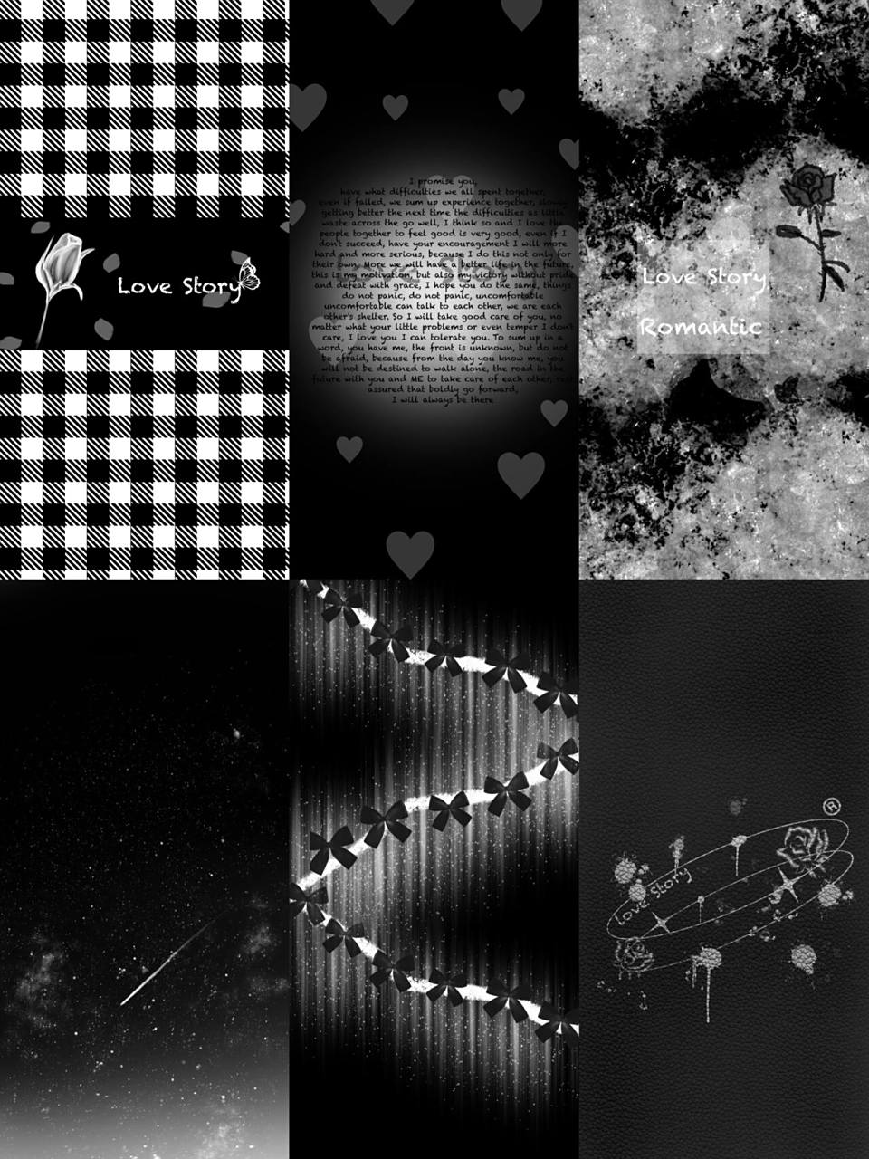 壁纸|暗黑系列壁纸 黑白浪漫(玫瑰) 主题颜色:black&white 文案