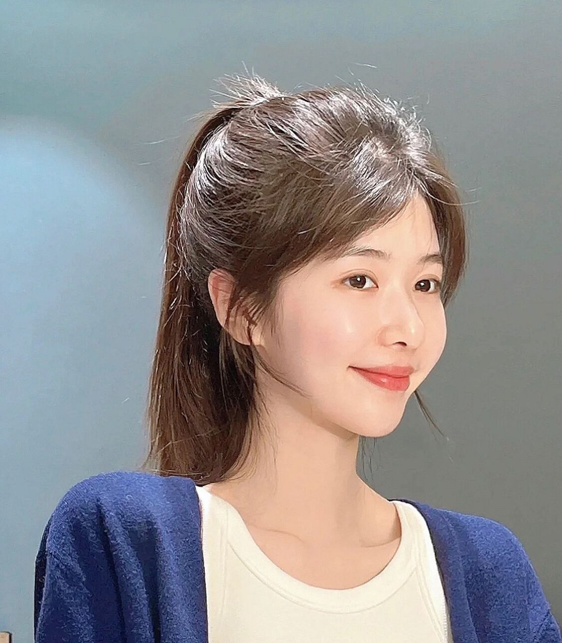 高额头高发际线扎发必备氛围感胎毛刘海        高额头 高发际线扎发