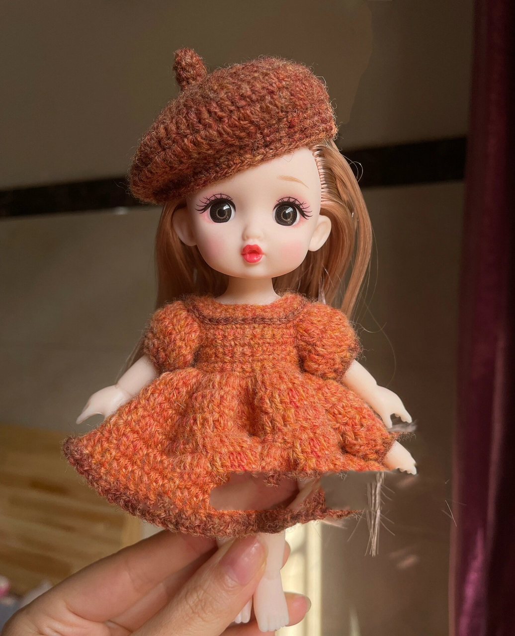 钩针娃衣附图解 可可爱爱77点复古风,太喜欢了 线材 的,钩娃衣的