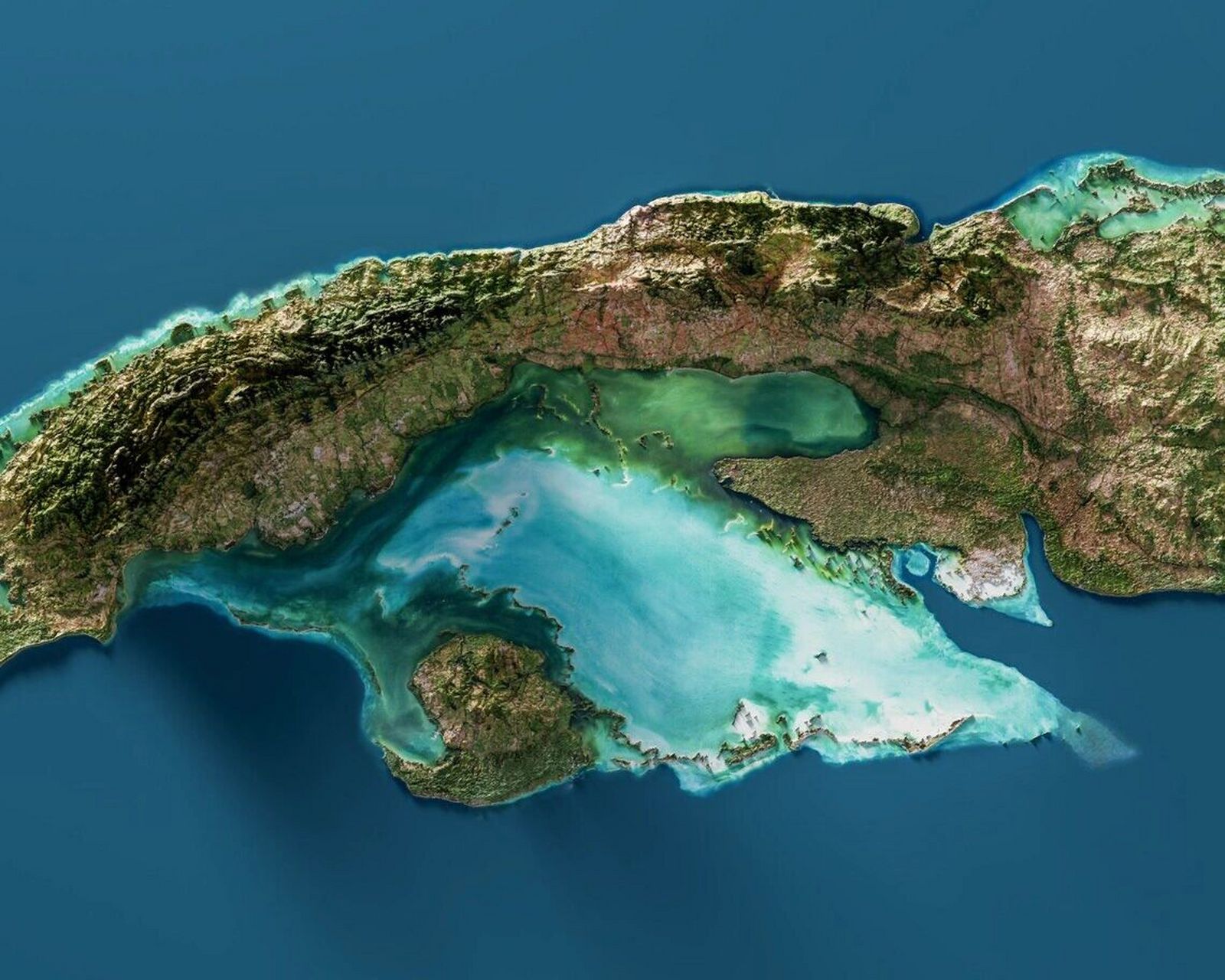 古巴9896地图/地形地貌