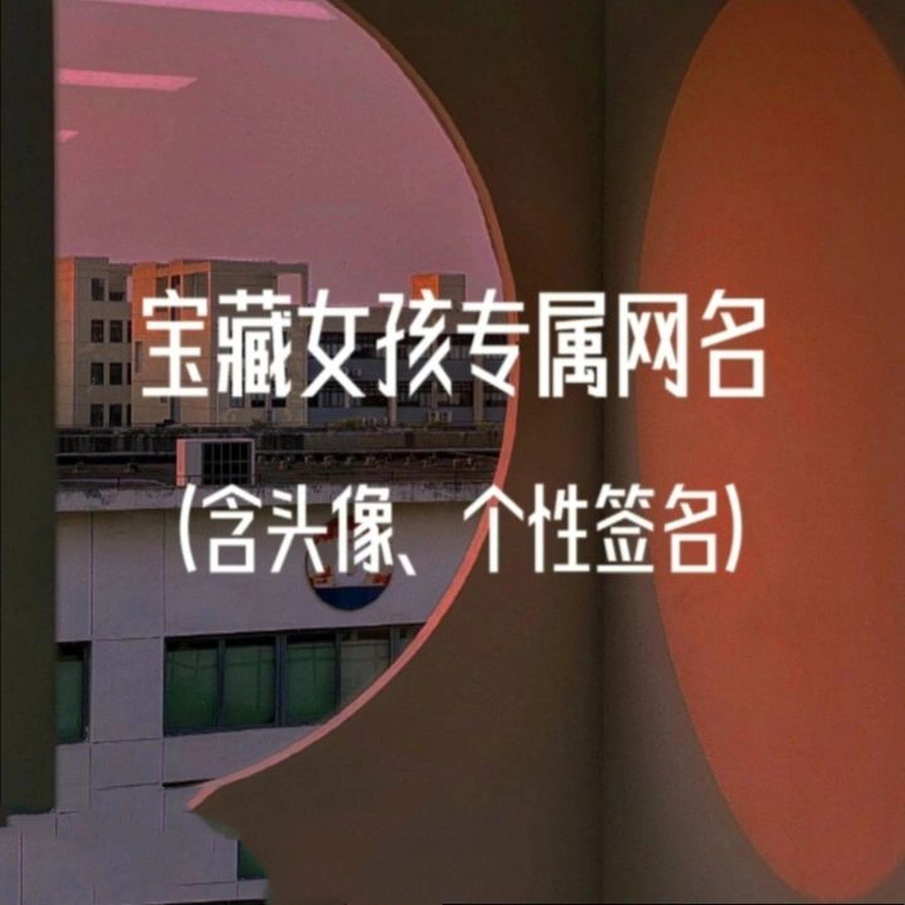 宝藏女孩专属网名(含头像,个性签名). 集美们支持一波