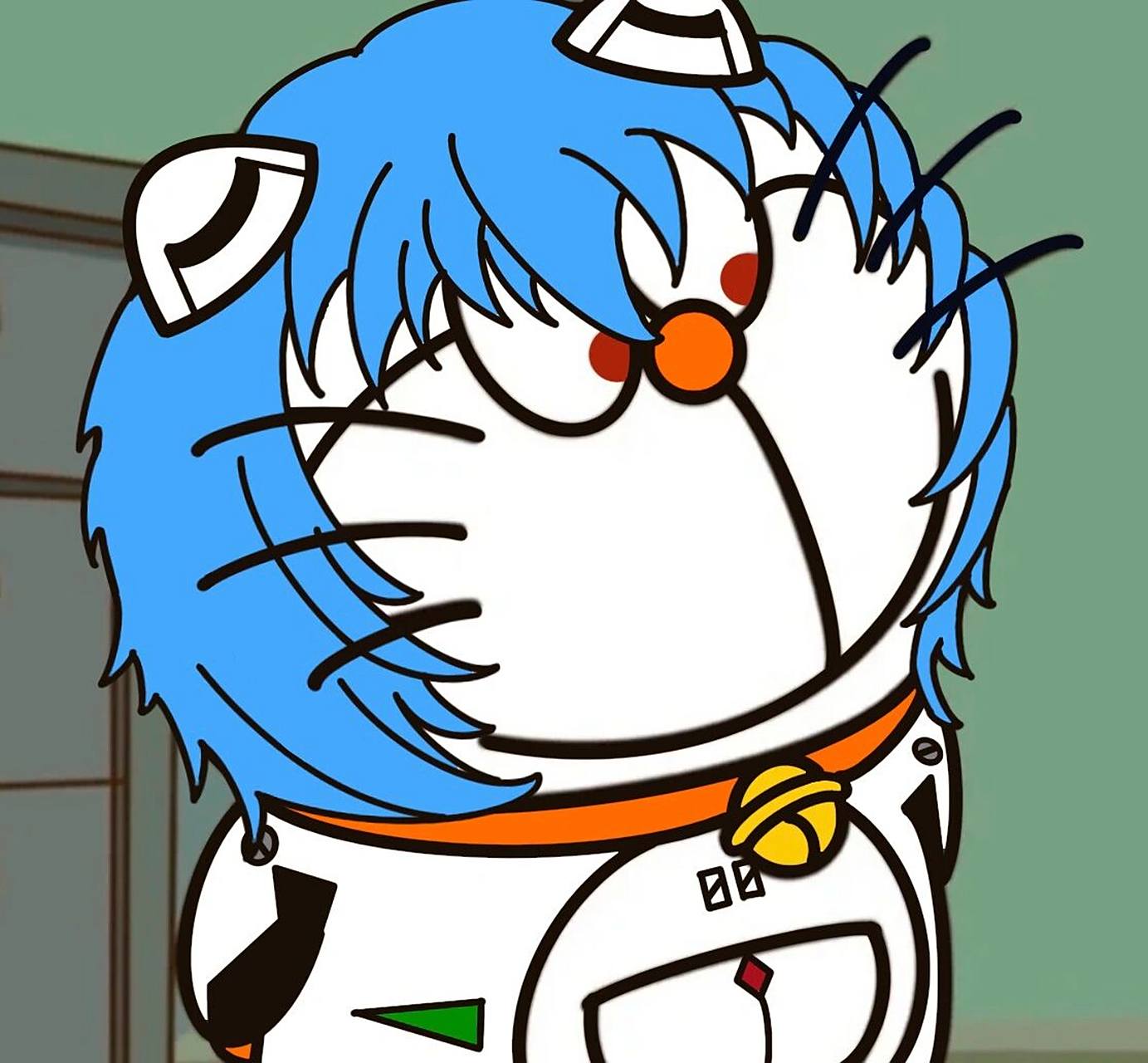 哆啦a梦eva表情包头像 初次尝试 画功不好 轻喷