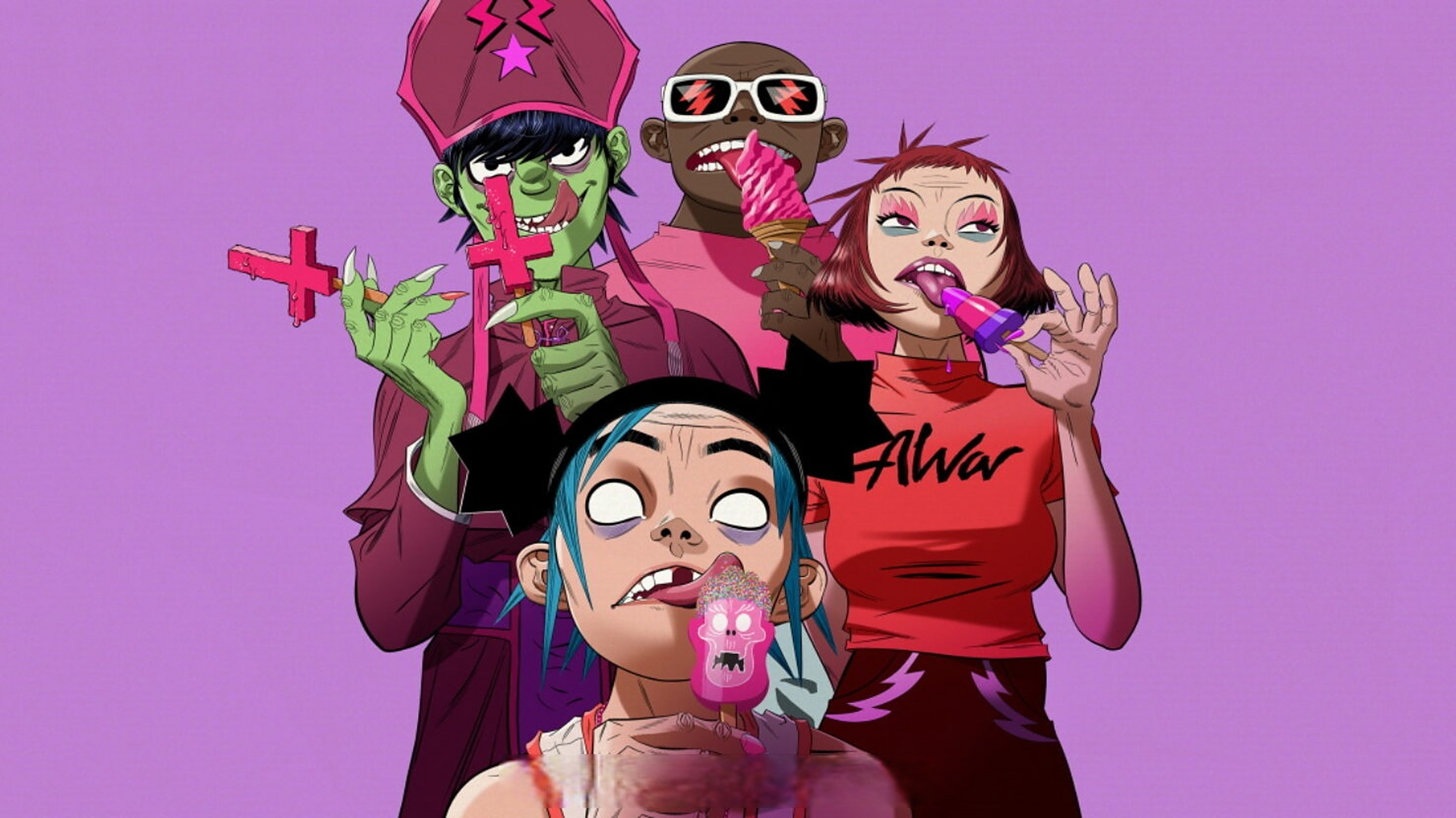 2月27日消息,虚拟天团gorillaz有望首次夺得专辑排行榜冠军.