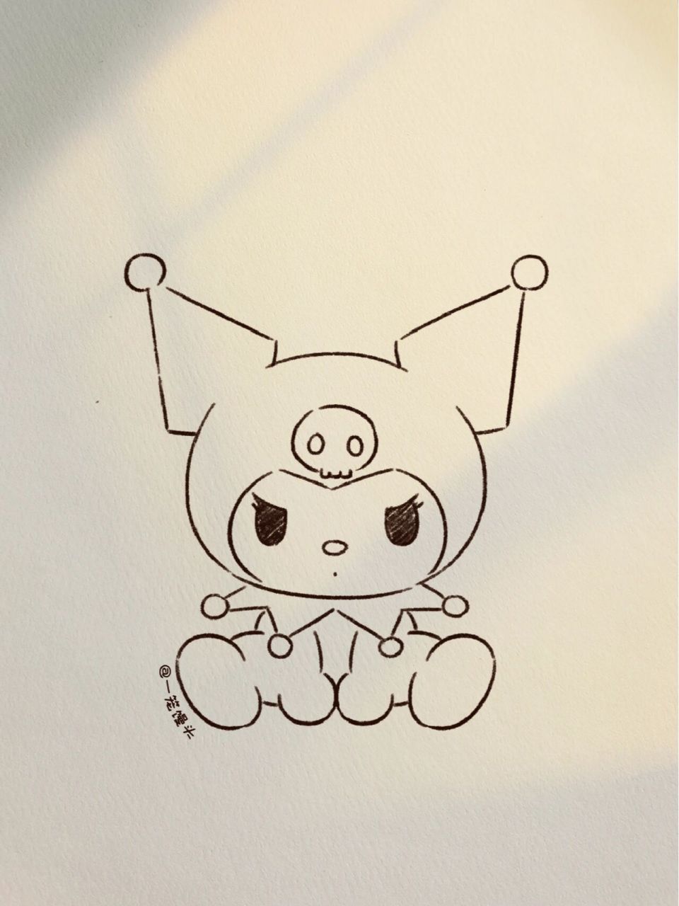 零基础手绘教程|三丽鸥|库洛米|绘画|画画 甜酷小妞库洛米