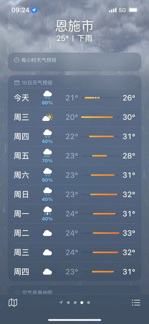 恩施这天气预报……我服了0909 明明7.