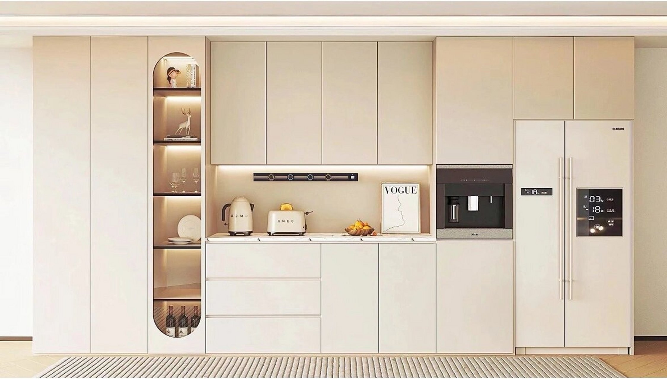 原木奶油风餐边柜78奶呼呼的超治愈哦～ 各位宝子们看过来90～家