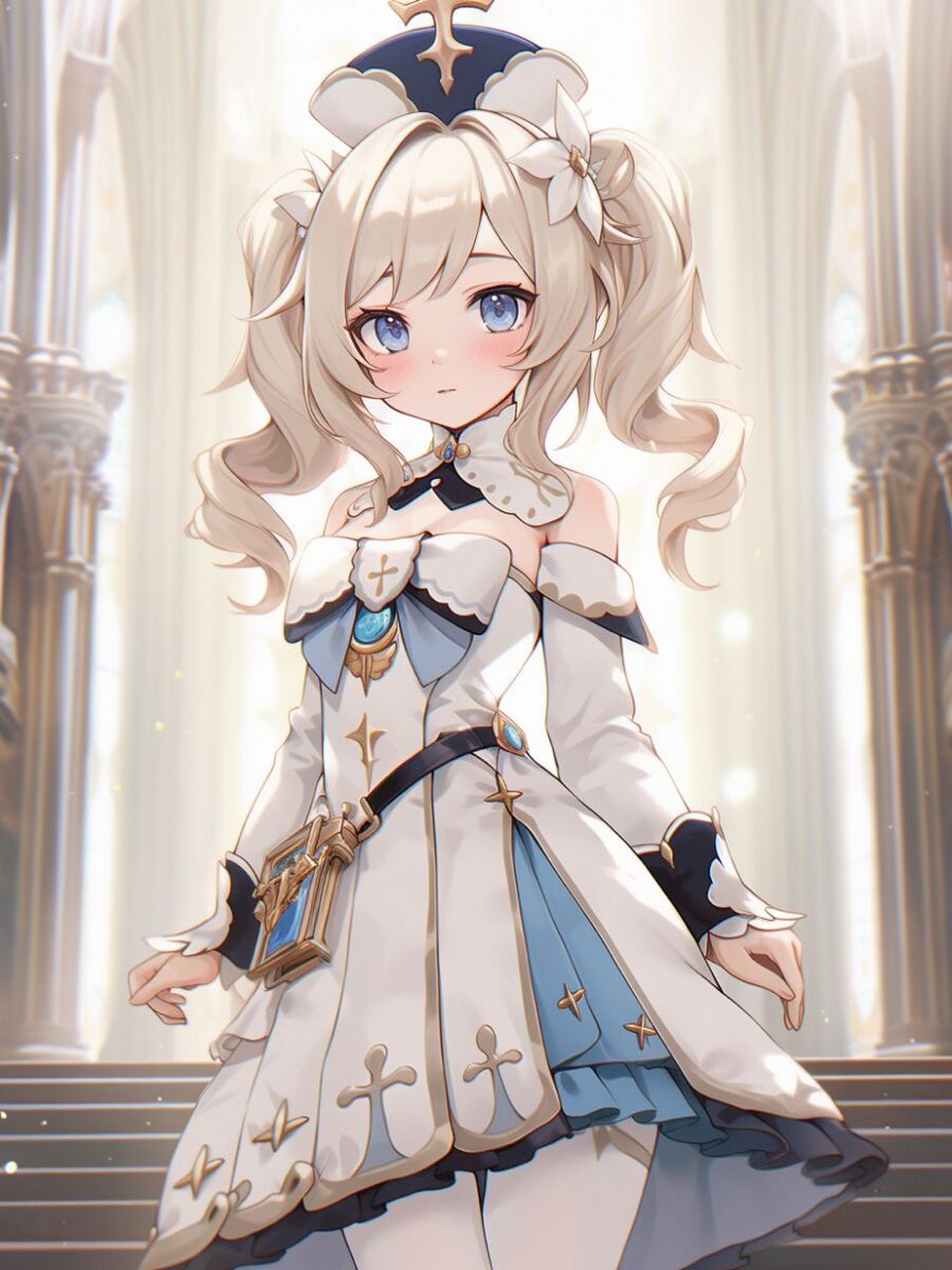 【原神壁纸】芭芭拉丨ai绘画 (含完整咒语)左下角进入  芭芭拉·古恩