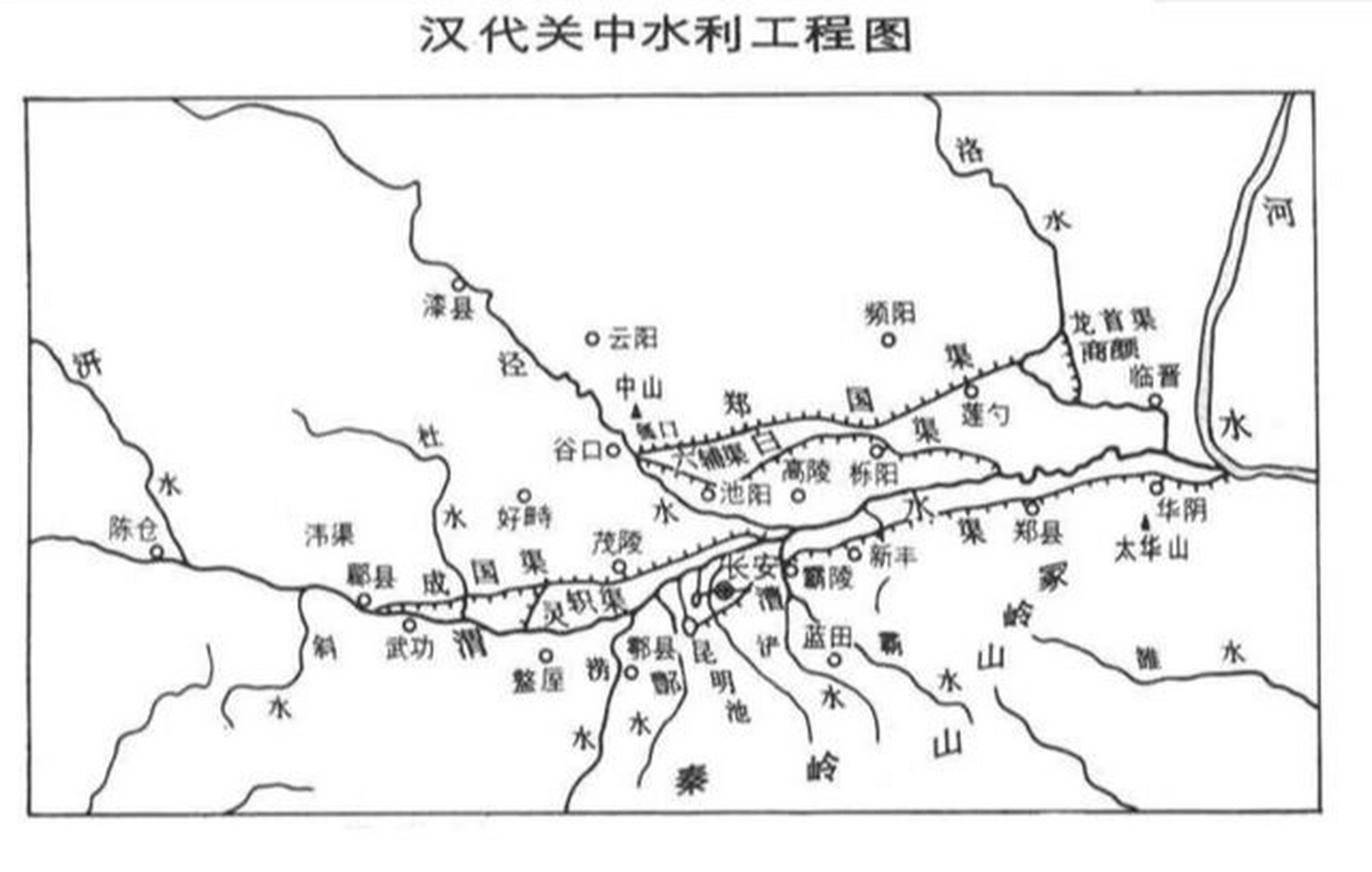 西汉水改道示意图图片