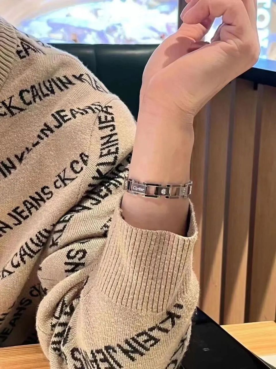 卡地亚手链 卡地亚坦克手链,超有质感的一款男士手链