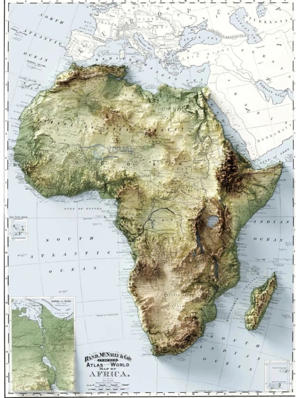 东非大裂谷高清地图图片