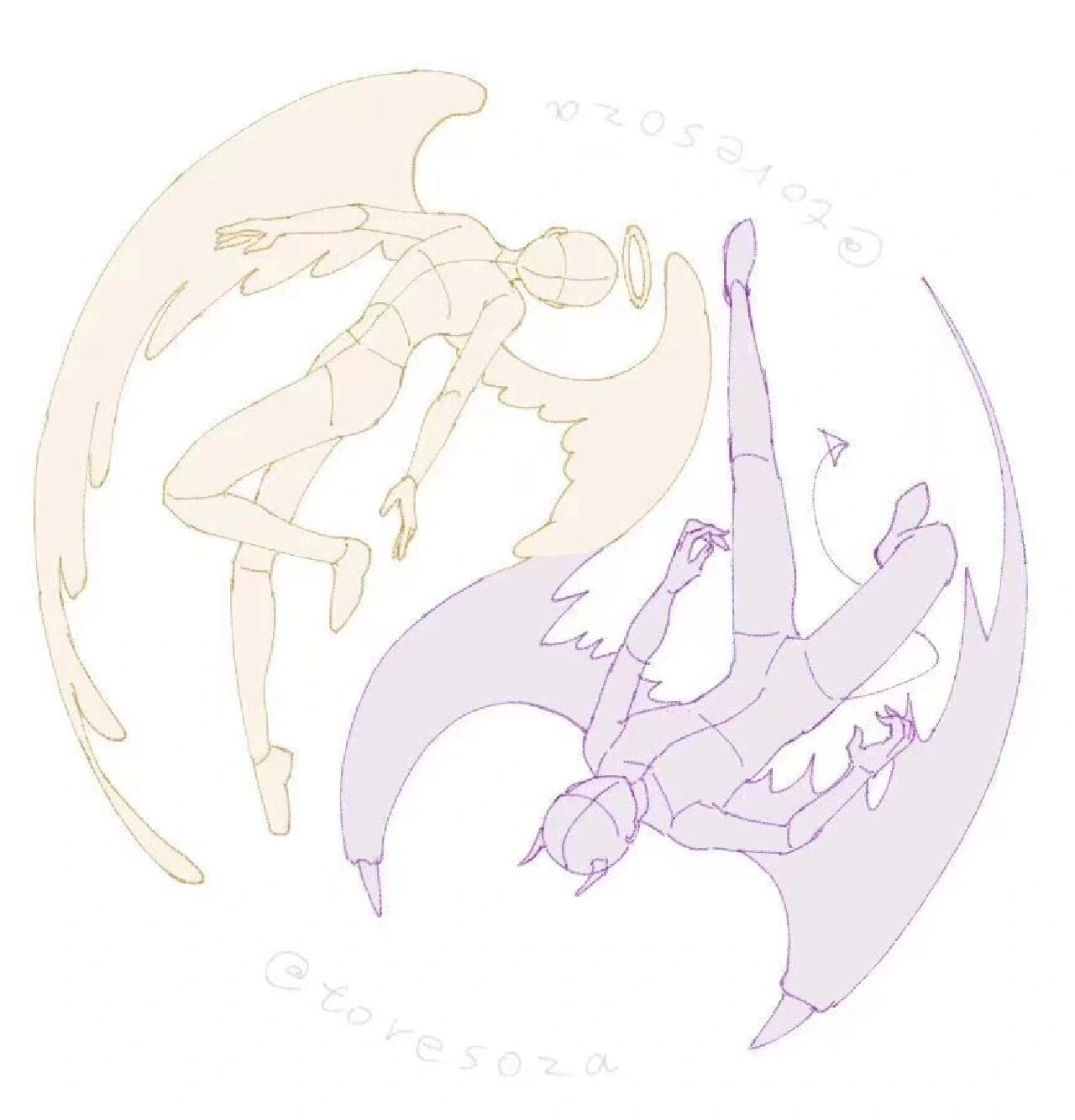 绘画素材|终于可以画美腻的翅膀啦!