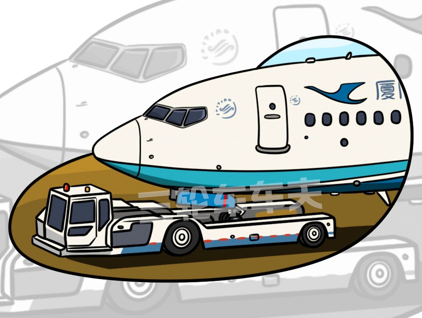 三轮车车夫|厦门航空 737-800