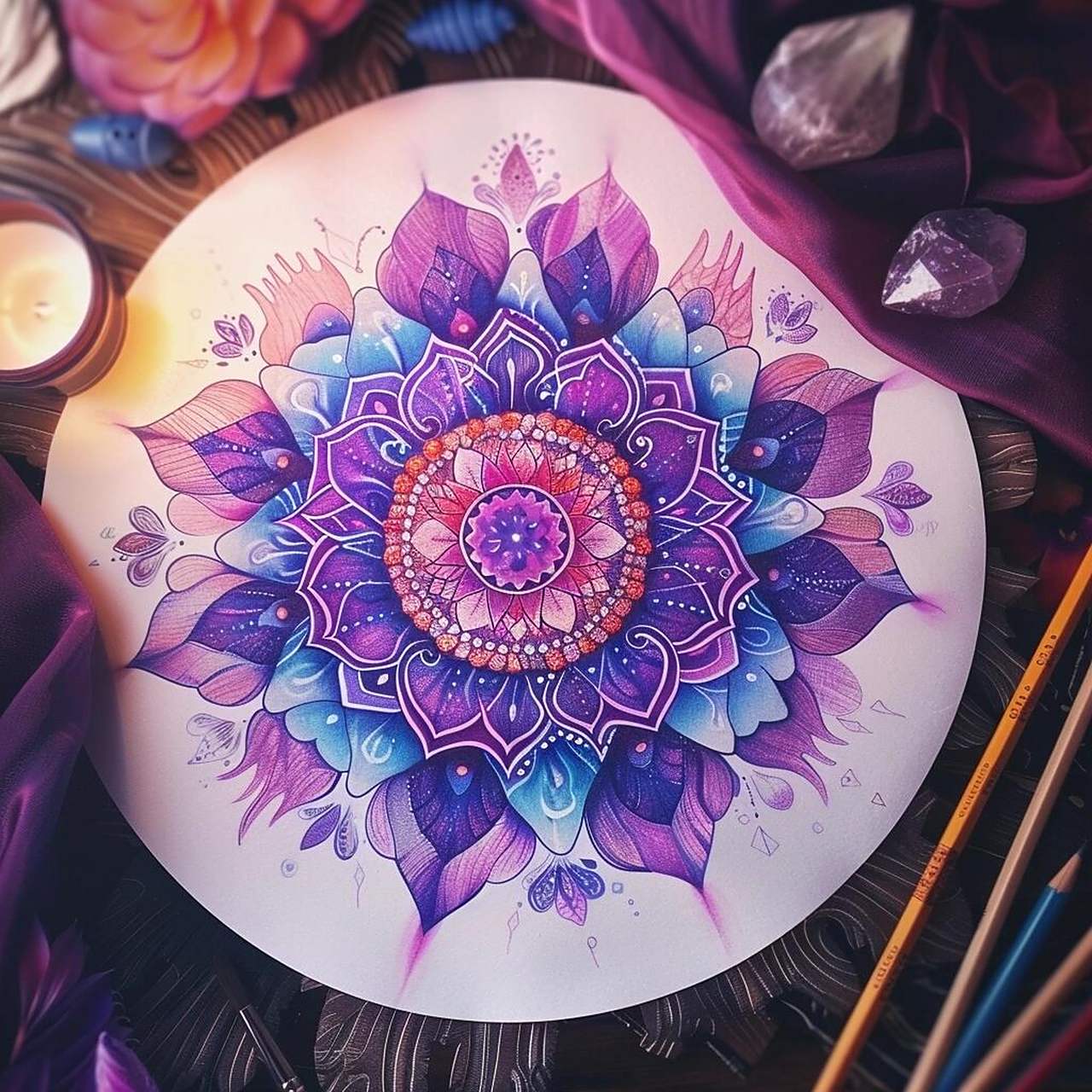 手绘曼陀罗确实是一件非常有意义的事情.