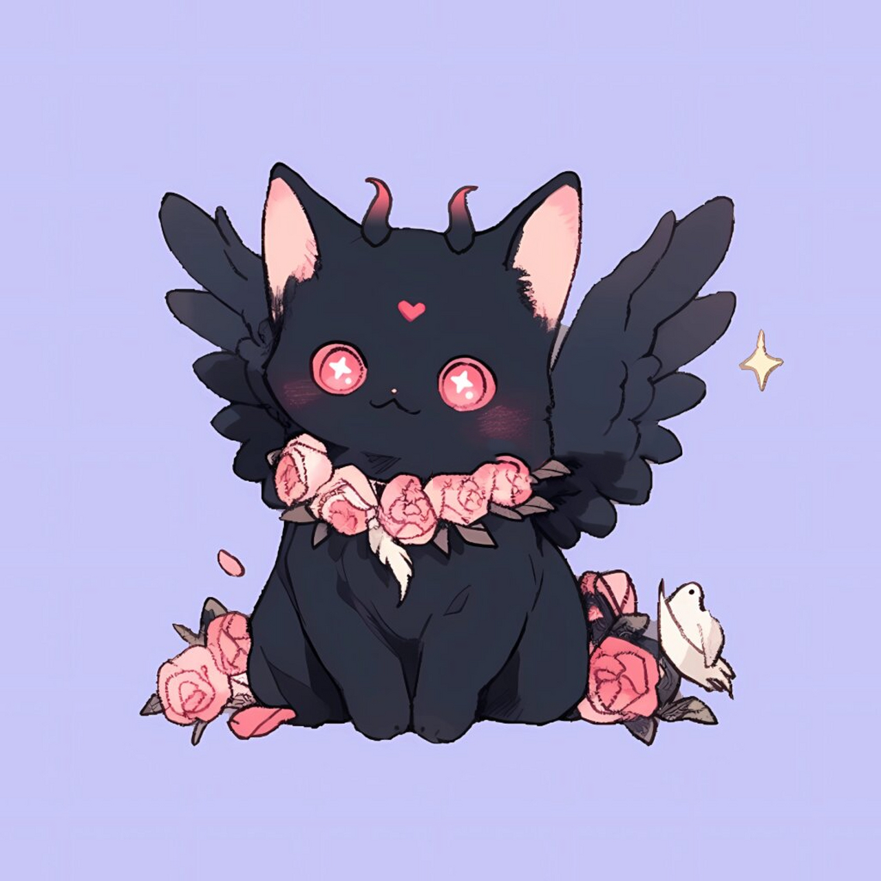 头像丨可可爱爱闺蜜情头,天使喵与魔鬼喵~ 爱在眉头,喜上心头