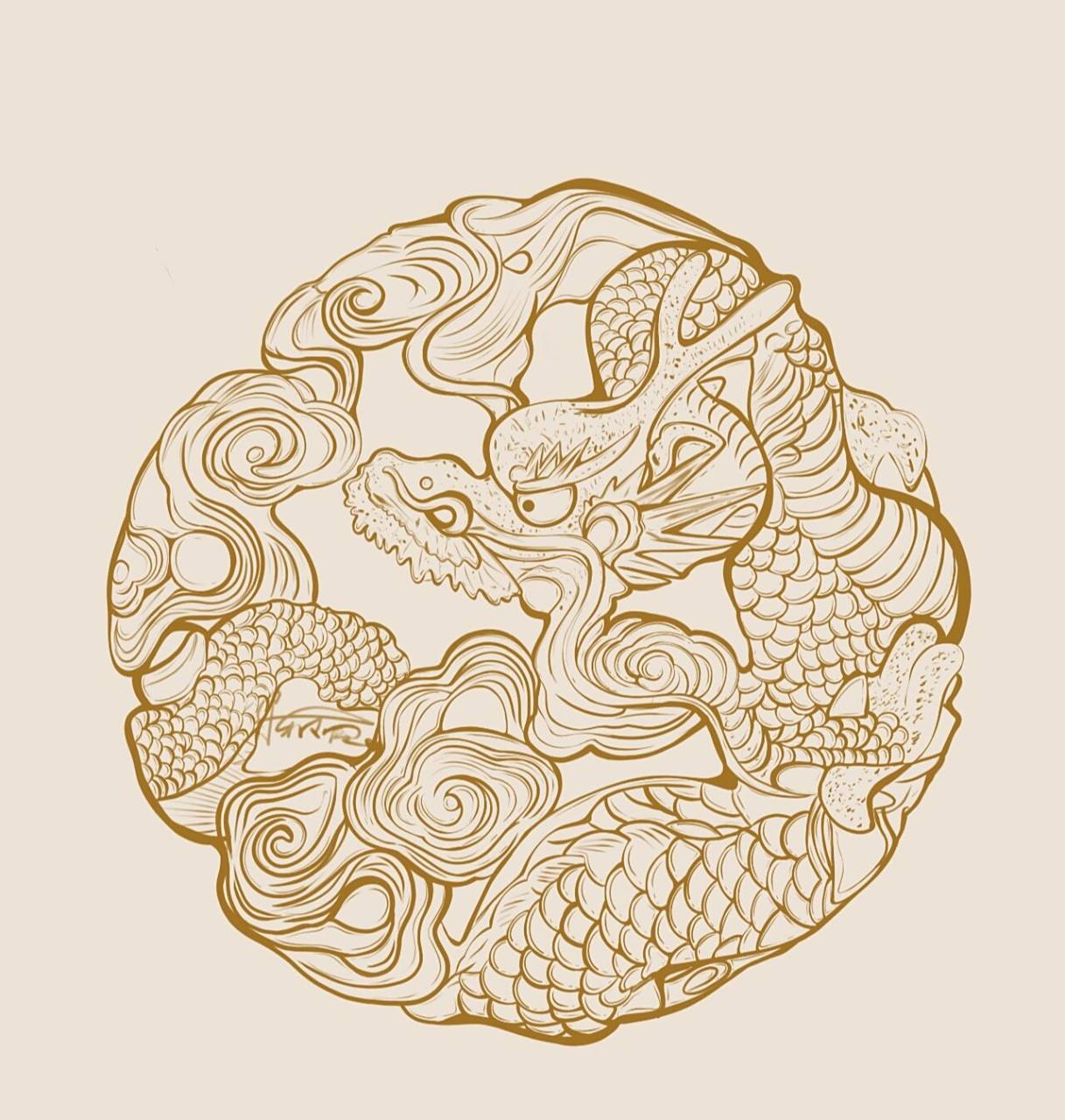 因此龙形的图案代表的是祥瑞,是一种吉祥的兆头.