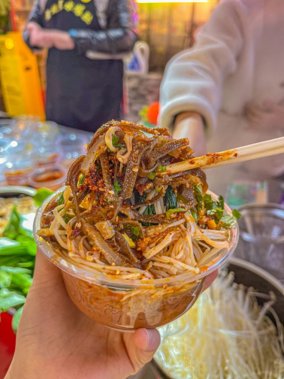 金街这家老北京爆肚绝了97 就在万达金街 老北京爆肚 - 毛肚切丝后