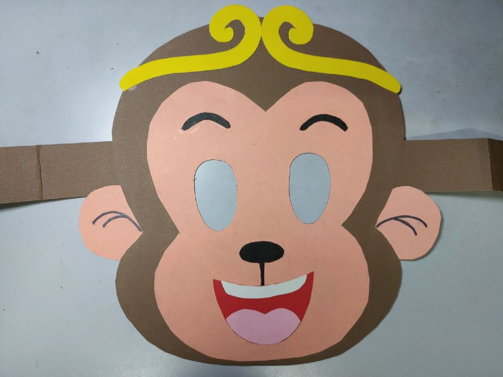 自制猴子面具图片