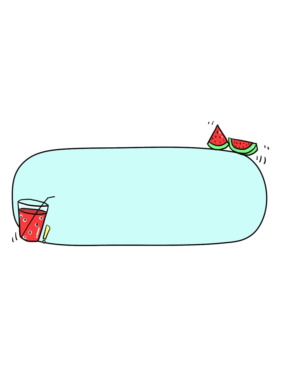 卡通边框‖可爱对话框设计免抠素材 🌿🌿🌿🌿 可可爱爱奇奇怪