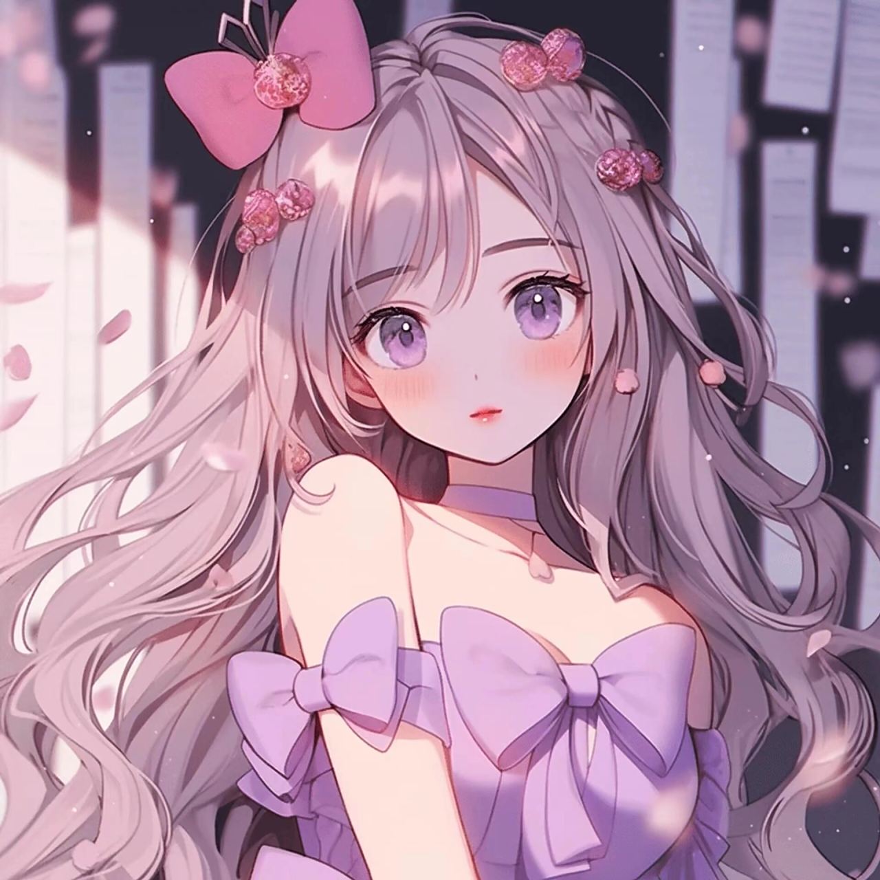 甜美可爱公主头像/温柔紫 能不能撸获你的心